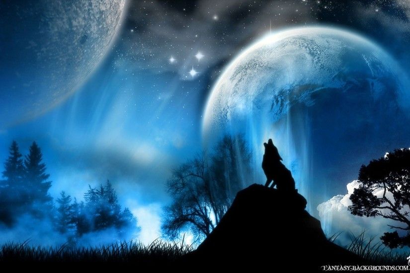 Full Moon Wolf
