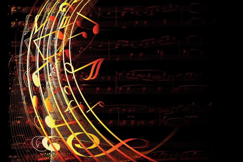 Download Swirl Music Notes Wallpaper | Free Wallpapers