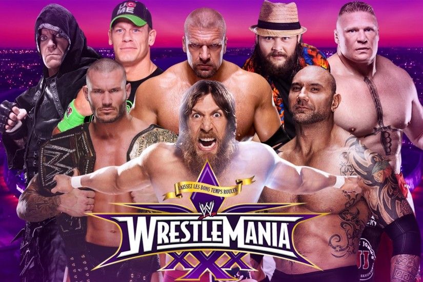 Since WWE doesn't have an official Wrestlemania 30 Wallpaper, I decided to  make my own ...