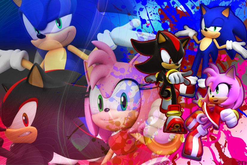 ... SonicTheHedgehogBG Sonic, Shadow, And Amy - Wallpaper by  SonicTheHedgehogBG