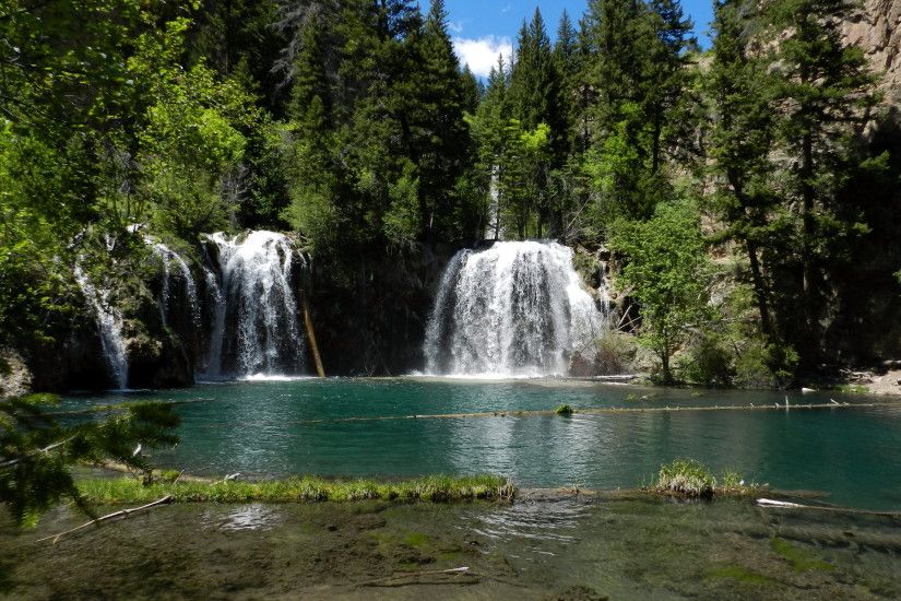 Photo Hanging Lake Rocky Mountain National Park .USA Colorado Nature  Waterfalls Parks 1920x1440