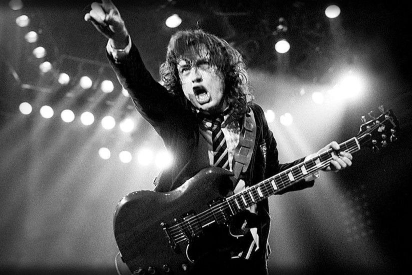 large ac dc angus young wallpaper