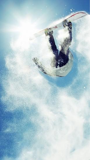 Snowboard Big Air Powder #iPhone #6 #plus #wallpaper
