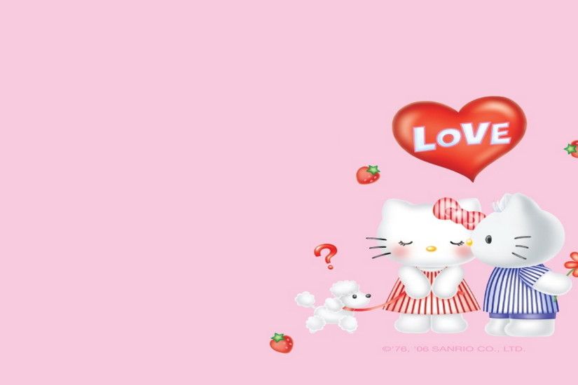 ... Hello Kitty Love - WallpaperSafari ...