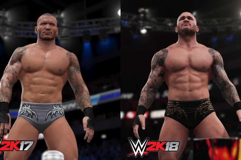 Randy Orton in WWE 2K17 vs WWE 2K18 ...
