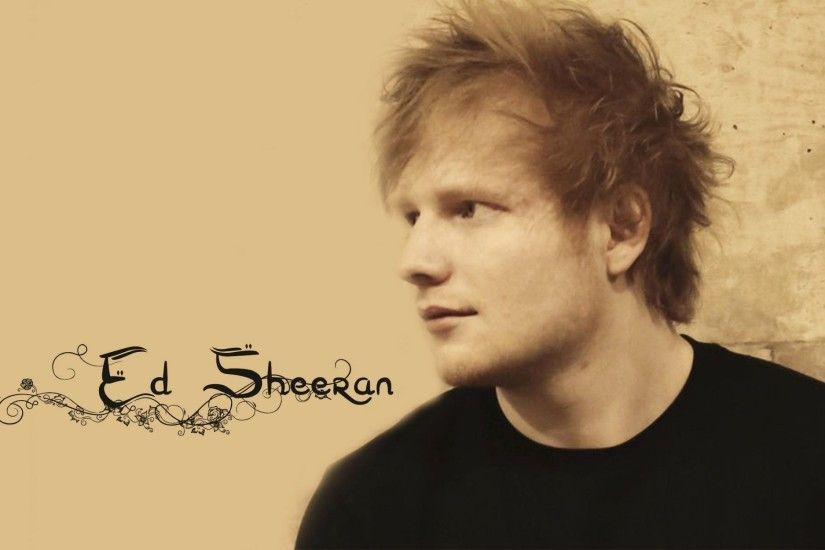 Ed Sheeran Wallpaper, Ed Sheeran sepia wallpaper.