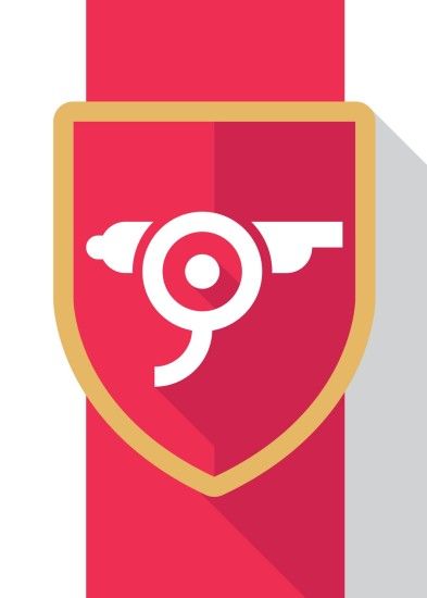 Minimalist Arsenal Gunners Logo | Futbol Artist Network