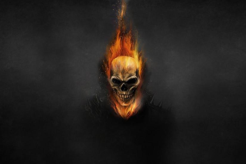 ghost rider ghost rider skeleton skull fire circuit dark background