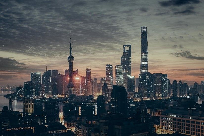 Shanghai with a taste of Blade Runner [2560x1440] [xpost from /r/cityporn]  ...
