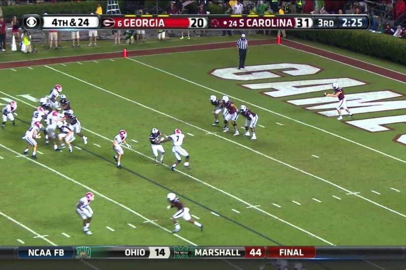 #6 Georgia Bulldogs at #24 South Carolina Gamecocks 2014 Full Game cfedit -  YouTube