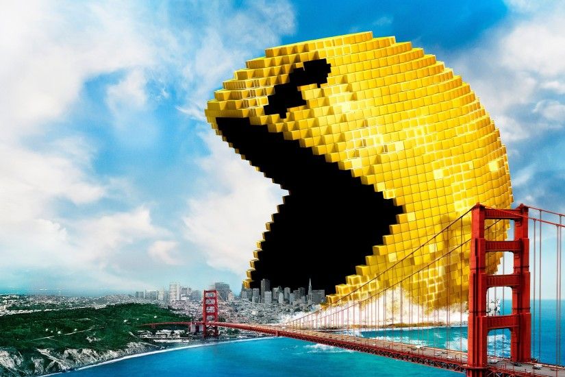 Pac Man Pixels 2048x1152 Resolution