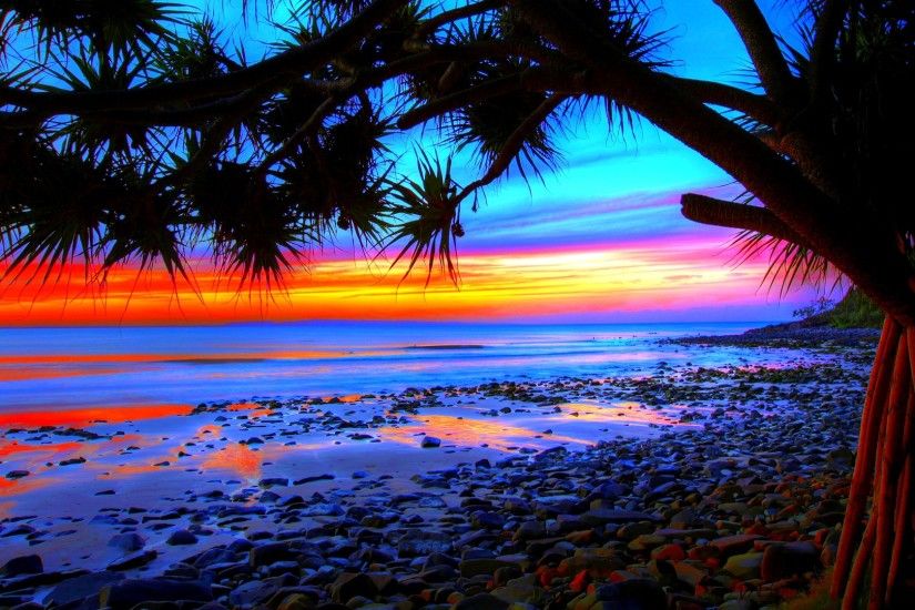 wallpapers high resolution widescreen sunset beach free background images  tablet 1920Ã1080 Wallpaper HD