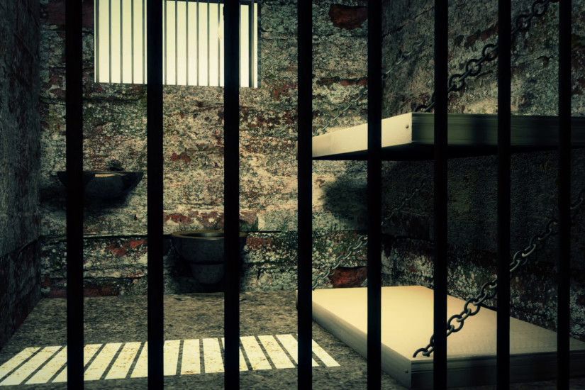 A 3D animation of an old prison cell as the camera tracks to the right.  Motion Background - VideoBlocks