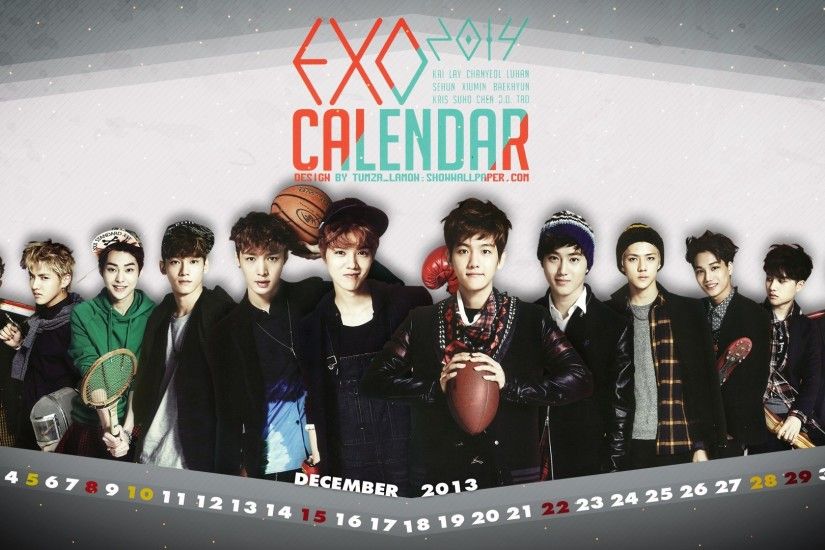 EXO wallpaper, EXO calendar 2014