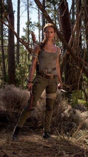 Movie Tomb Raider (2018) Tomb Raider Alicia Vikander Lara Croft Mobile  Wallpaper