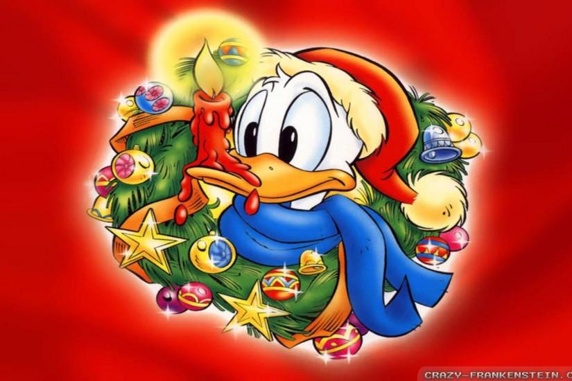Donlad Duck Disney Christmas FullHD Wallpaper