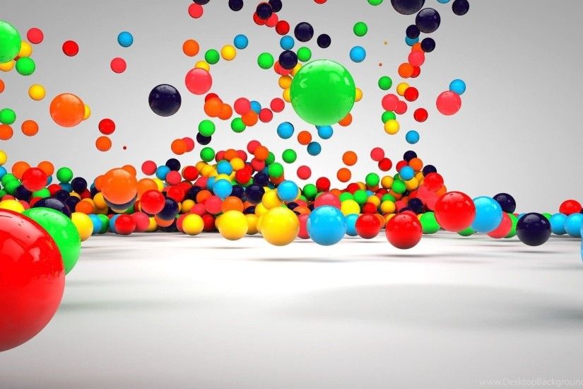 3D Colorful Balls HD Wallpapers