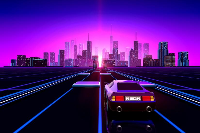 [iOS] Neon Drive - '80s Style Arcade Game | Unity Community