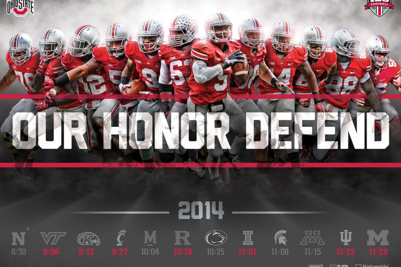Download The Ohio State Football 2014 Schedule Poster for Printing and Desktop  Wallpaper