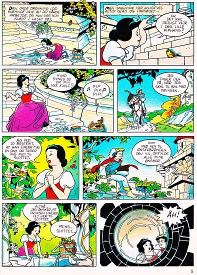 Walt Disney Characters achtergrond with anime entitled Walt Disney Movie  Comics - Snow White and the