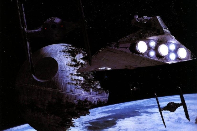 Star Wars Moon Death Star Tie fighters Star Destroyer Return of the Jedi  starwars wallpaper | 2560x1920 | 337394 | WallpaperUP