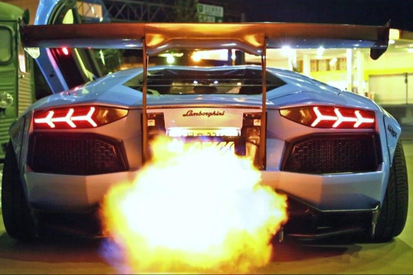 INSANE FLAMES! Lamborghini Aventador LP720-4 Ft. Liberty  Walk/Armytrix/Airrex/Forgiato - YouTube