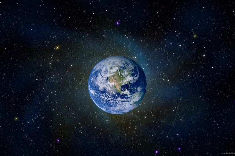 1366x768 Earth In Space wallpaper
