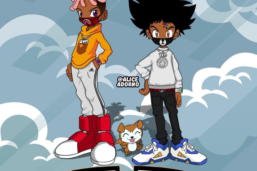 Ayo and Teo Digimon Style made by @aliceadorno #cartoon #rapper  #illustration #
