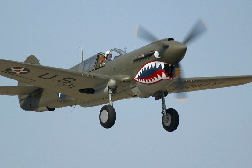 P40 Warhawk photographed at the Oshkosh AirVenture 2002 airshow using a  Canon D60 digital camera and ...