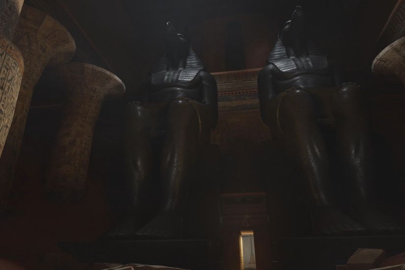 Video Game - Assassin's Creed Origins Temple Statue Anubis Wallpaper