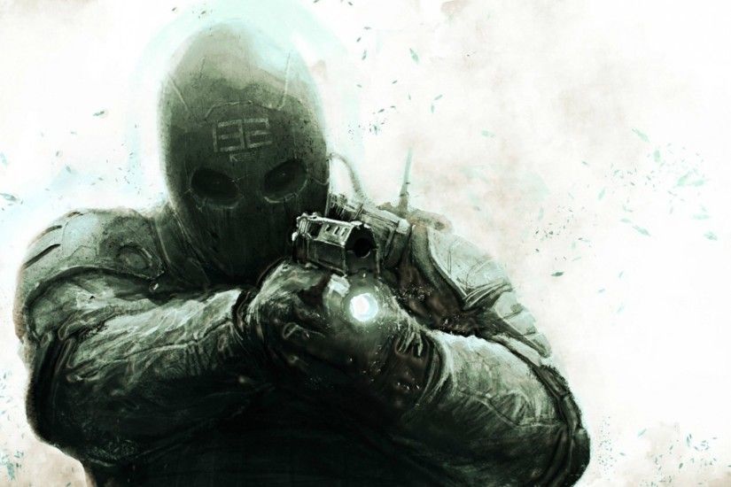 Preview wallpaper army of two, soldiers, special forces, equipment, mask  1920x1080