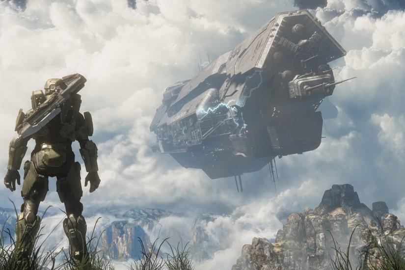 Halo 4 - Master Chief Spartan - UNSC ship crashing