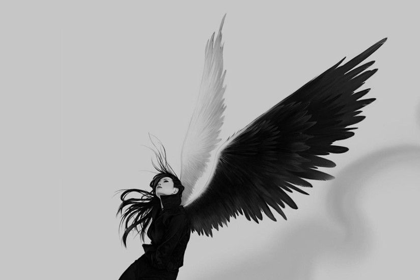 Angel wings girl