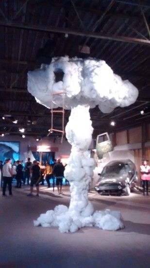 Dismaland - Mushroom Cloud with Treehouse by Dietrich Wegner