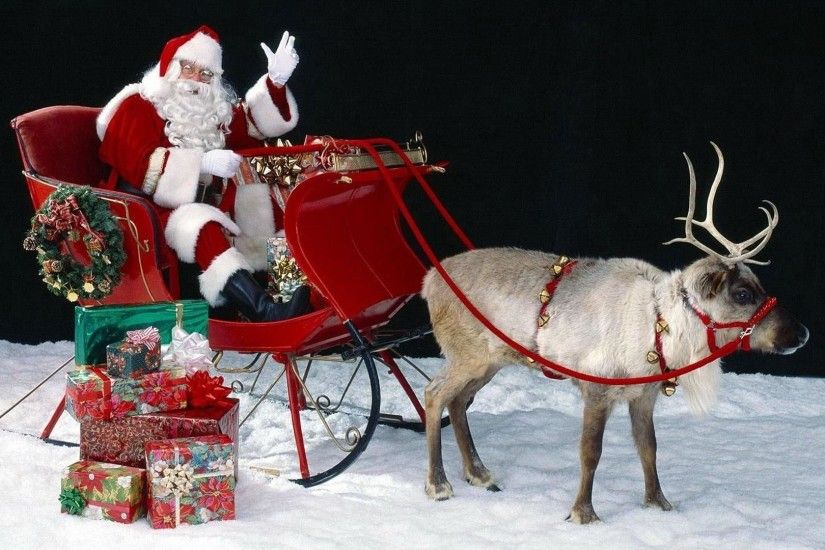 Christmas Santa Claus Reindeer HD Wallpapers