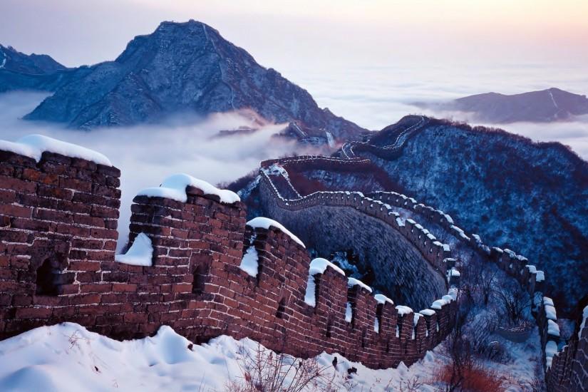 Snow on the Great Wall China Wallpaper - Travel HD Wallpapers