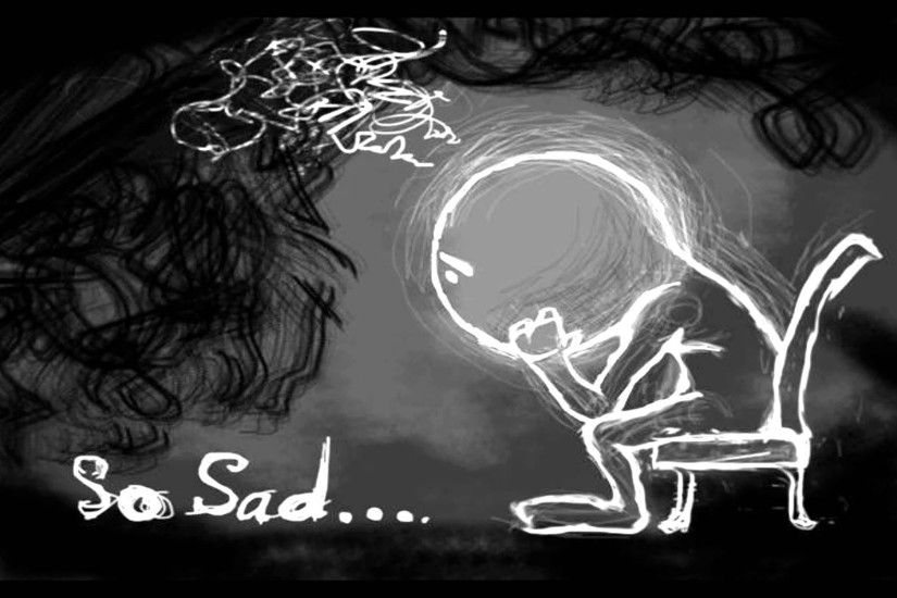 Sad Boy Heart Touching Pencil Wall Free Download Sad Wallpapers Hd |  Depression Wallpaper
