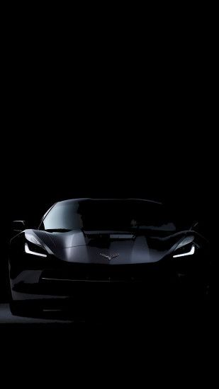C7 Corvette Stingray Dark #iPhone #7 #wallpaper