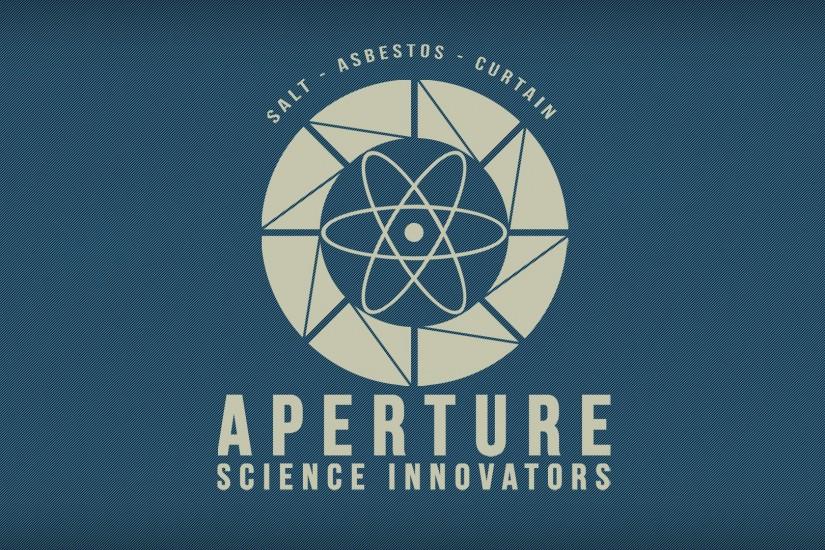 Aperture Laboratories Portal 2 Simple Background Wallpaper