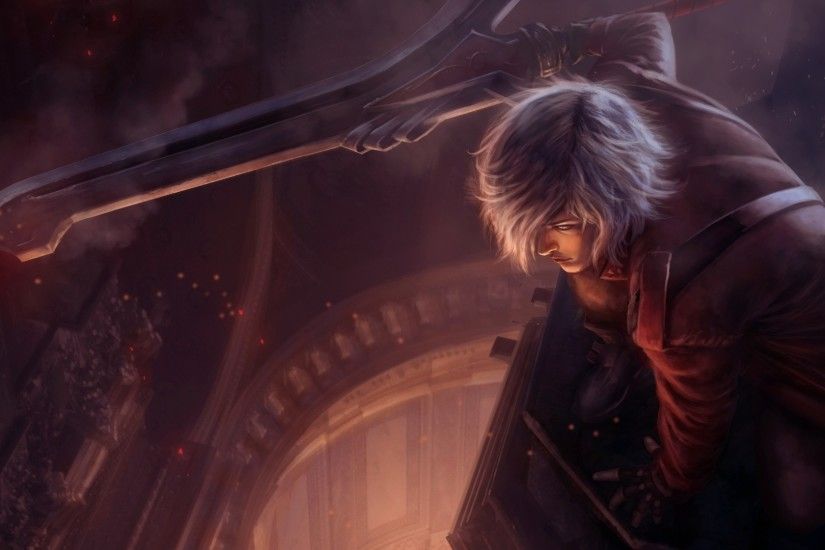 2560x1080 Wallpaper devil may cry, dante, art, character