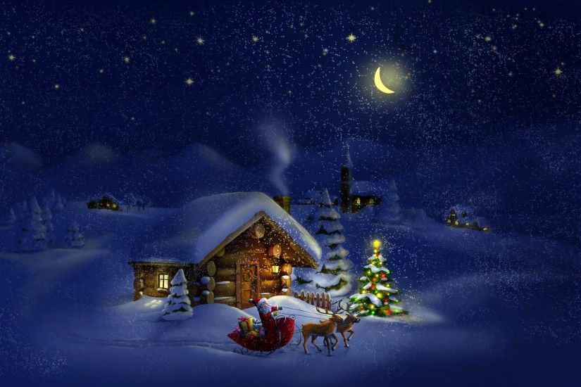 Snowy Christmas tree wallpaper backgrounds desktop wallpapers #9736 ...