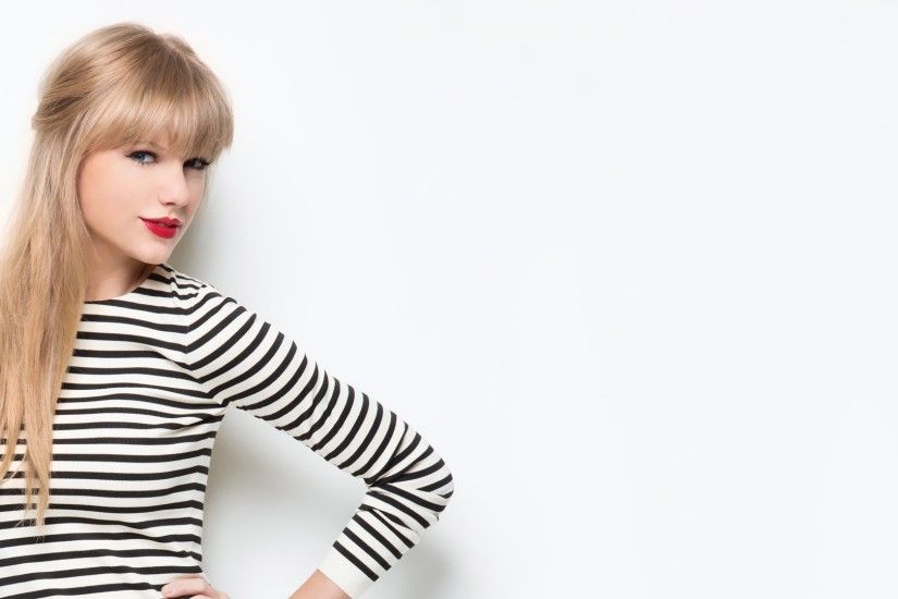 Taylor Swift, Celebrity, Blonde, Singer, Striped Clothing, Red Lipstick,  White Background, Hands On Hips Wallpapers HD / Desktop and Mobile  Backgrounds