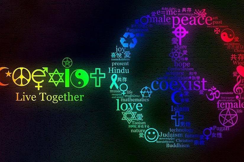 Live Together Peace Wallpaper