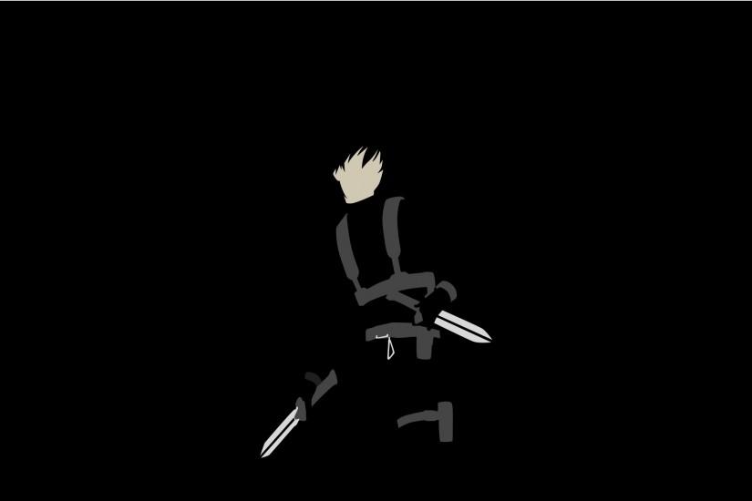 minimalist darker than black wallpaper i by porjin manga anime digital .