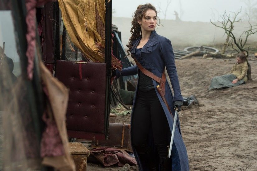 Pride and Prejudice and Zombies wallpaper HD Elizabeth Bennet Lily James