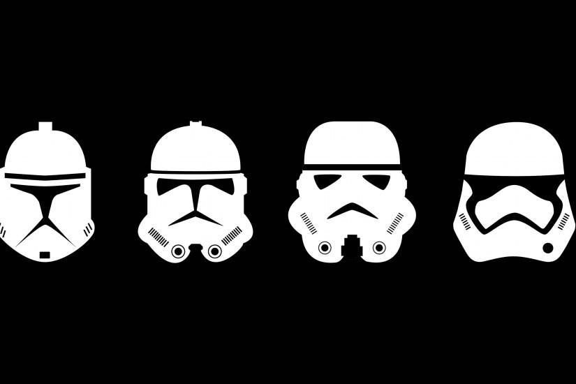 Fan CreationsI made a minimal wallpaper of the clone trooper helmets.