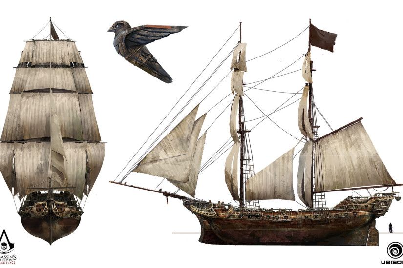 Jackdaw - ship and figurehead main design
