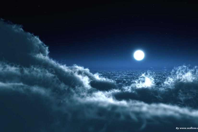 Animated Clouds Moon Night Nature High quality wallpapers in hd(high  definition),widescreen resolutions for desktop,mobiles and tabs absolutely  free.