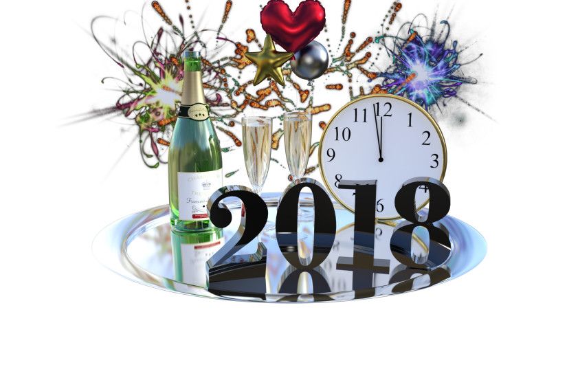 Holiday - New Year 2018 New Year Holiday Champagne Wallpaper