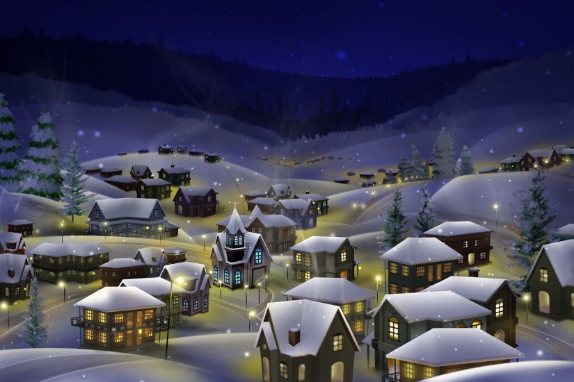 Christmas Village wallpaper